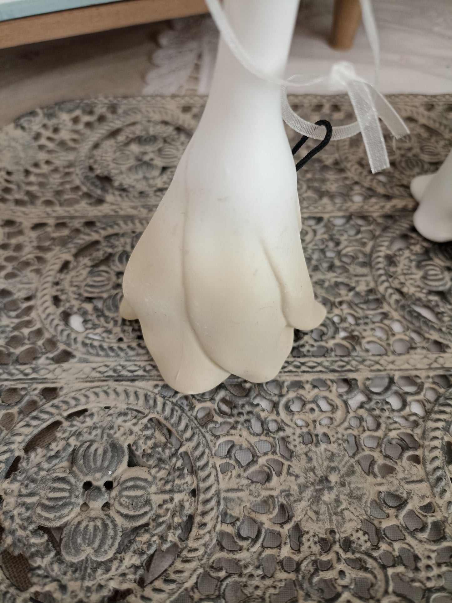 porcelán függő virág