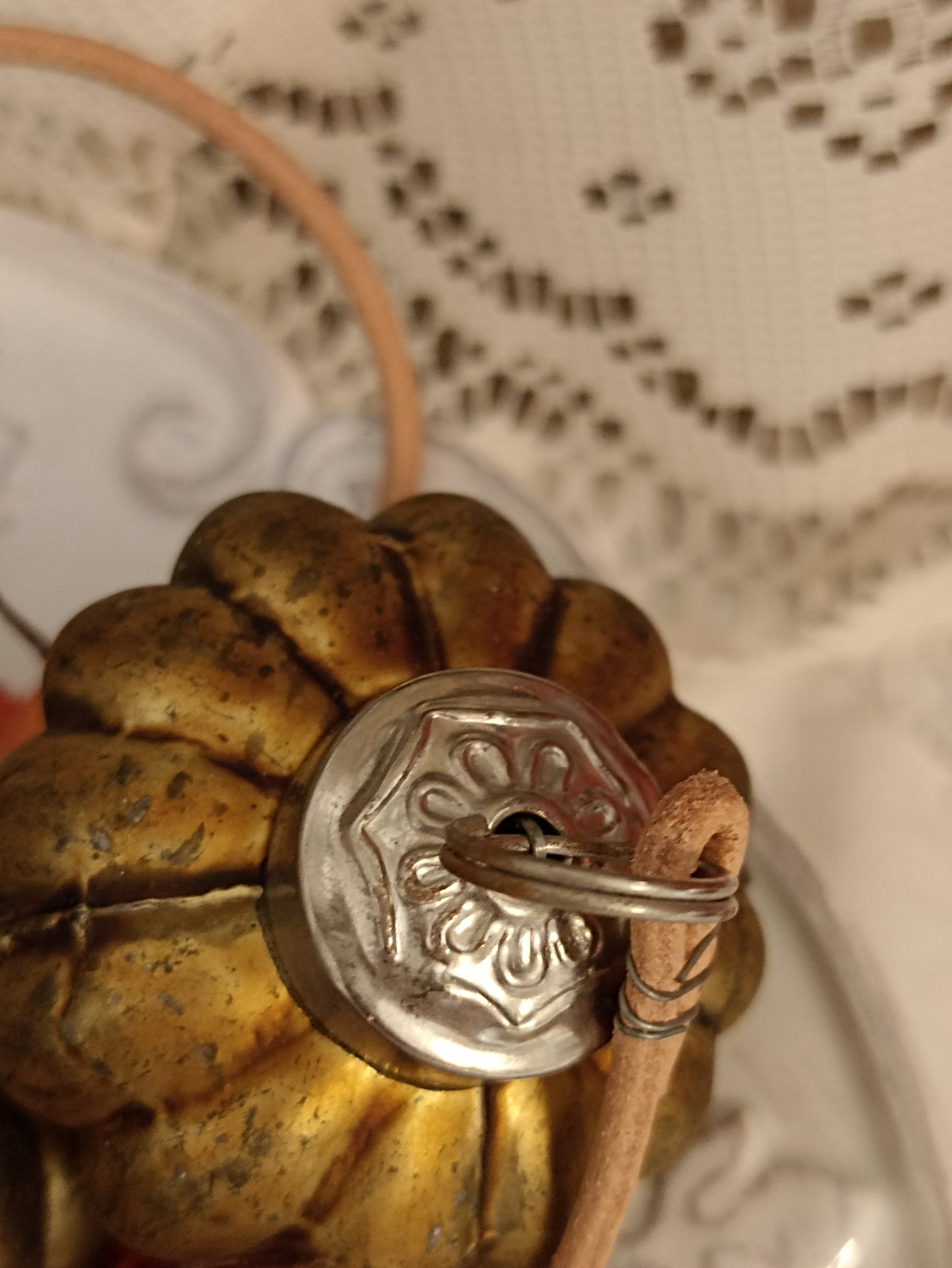 antik zöld üvegdekor