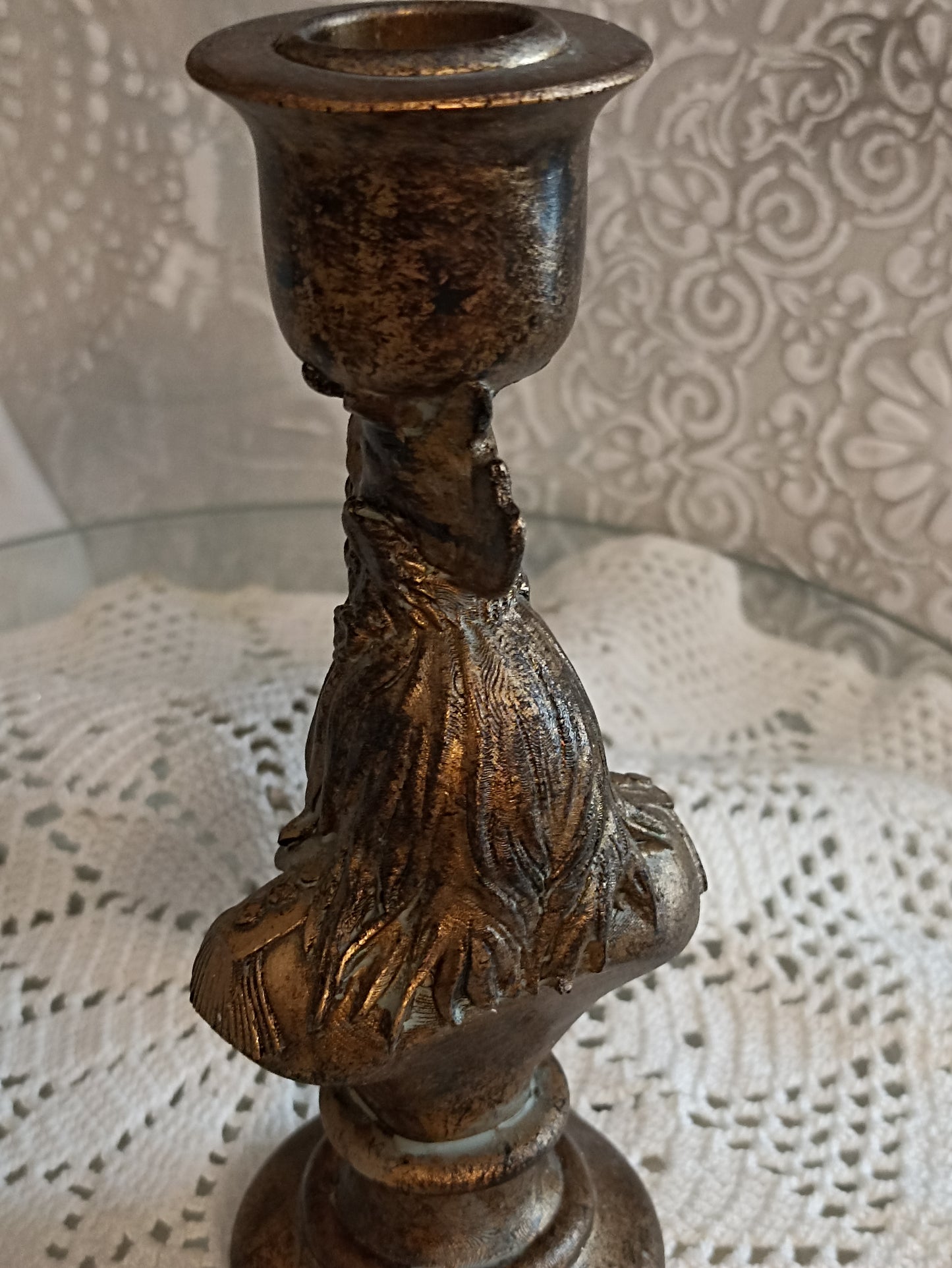 gyertyatartó kakasos
